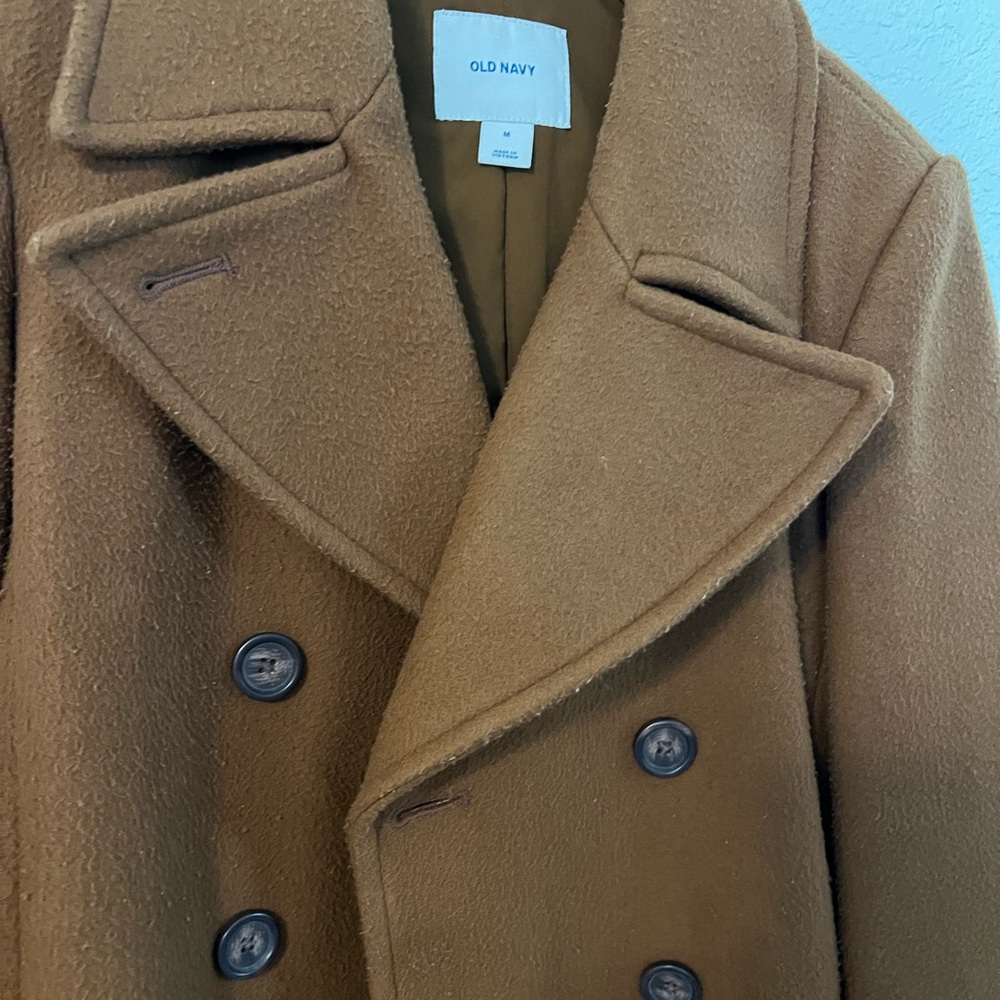 Old Navy Woman’s Camel Peacoat - Picture 3 of 9